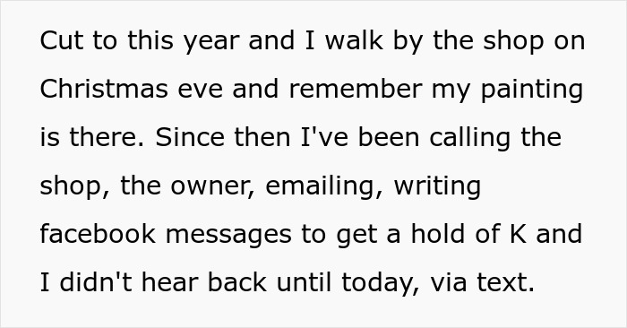 Store Owner Asks Artist To Talk To Her Through A Lawyer Thinking It Would Scare Them But She Gets A Letter Store Owner Asks Artist To Talk To Her Through A Lawyer Thinking It Would Scare Them But She Gets A Letter
