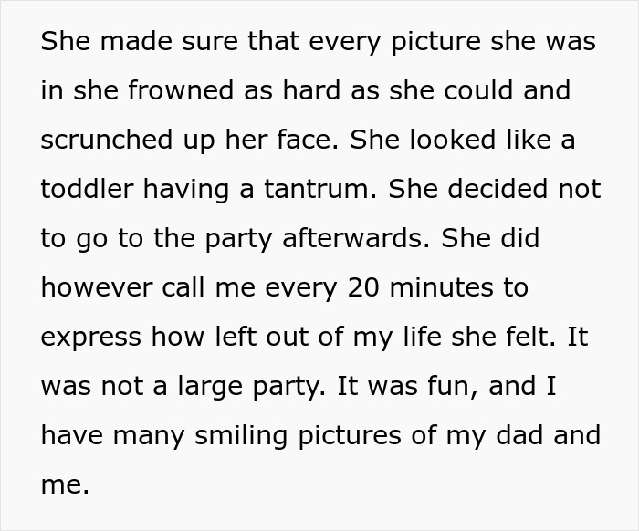 The ex-mom frowns in graduation BBQ pictures, refusing to smile, displaying immaturity and blame. The ex-mom frowns in graduation BBQ pictures, refusing to smile, displaying immaturity and blame.