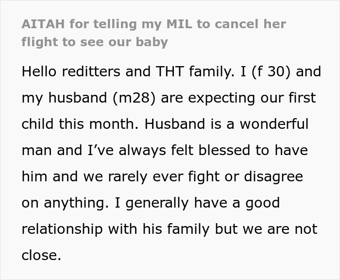 MIL Wants 20 Days With Newborn, Pregnant DIL Says Her Recovery Comes First And Cancels The Visit MIL Wants 20 Days With Newborn, Pregnant DIL Says Her Recovery Comes First And Cancels The Visit