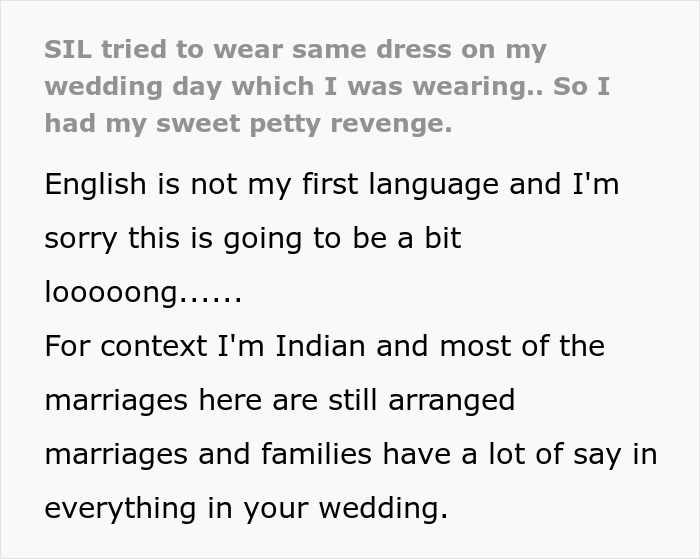 Bride Realizes Her Future SILs Are Nothing But Copycats, Serves Them Deliciously Petty Revenge At The Wedding Bride Realizes Her Future SILs Are Nothing But Copycats, Serves Them Deliciously Petty Revenge At The Wedding