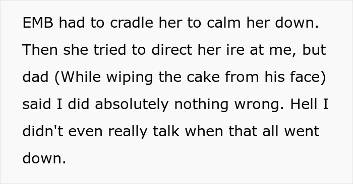 A screenshot of text detailing a mother cradling her spoiled sister, who became a brother's nightmare, while dad defends him. A screenshot of text detailing a mother cradling her spoiled sister, who became a brother's nightmare, while dad defends him.