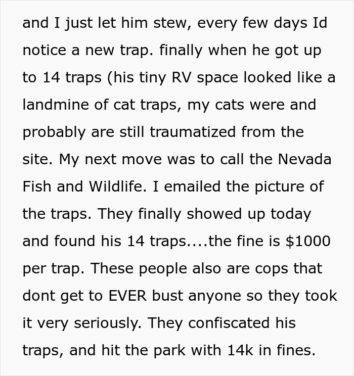 Tenant Refuses To Leave As Neighbor Escalates, Then 14 Cat Traps Bring A $14k Fine From Officials