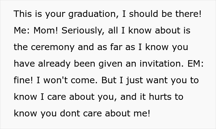 Daughter's surprise graduation BBQ: Ex-wife insists on attending, then becomes emotional about the invitation. Daughter's surprise graduation BBQ: Ex-wife insists on attending, then becomes emotional about the invitation.