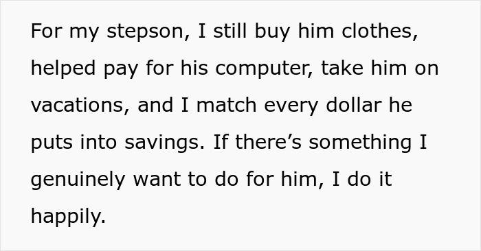 Mom earns more than hubs but refuses to fund his kids, stepdaughter says her children get everything. Mom earns more than hubs but refuses to fund his kids, stepdaughter says her children get everything.