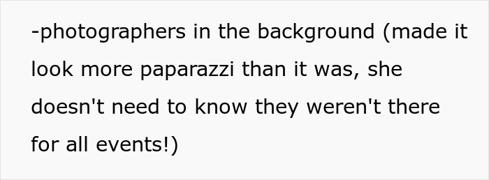 The bride includes photographers in wedding photos to make it seem more paparazzi for the estranged MIL. The bride includes photographers in wedding photos to make it seem more paparazzi for the estranged MIL.