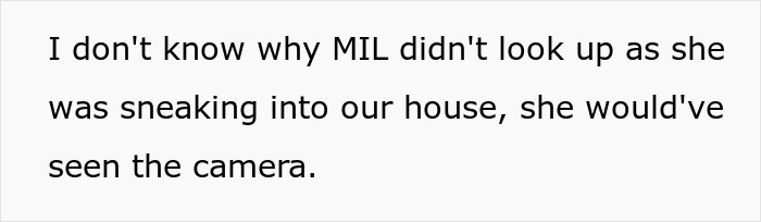 MIL Says She Sneaks Into Son’s Home To Clean, Cameras Show She Does Not Only That MIL Says She Sneaks Into Son’s Home To Clean, Cameras Show She Does Not Only That