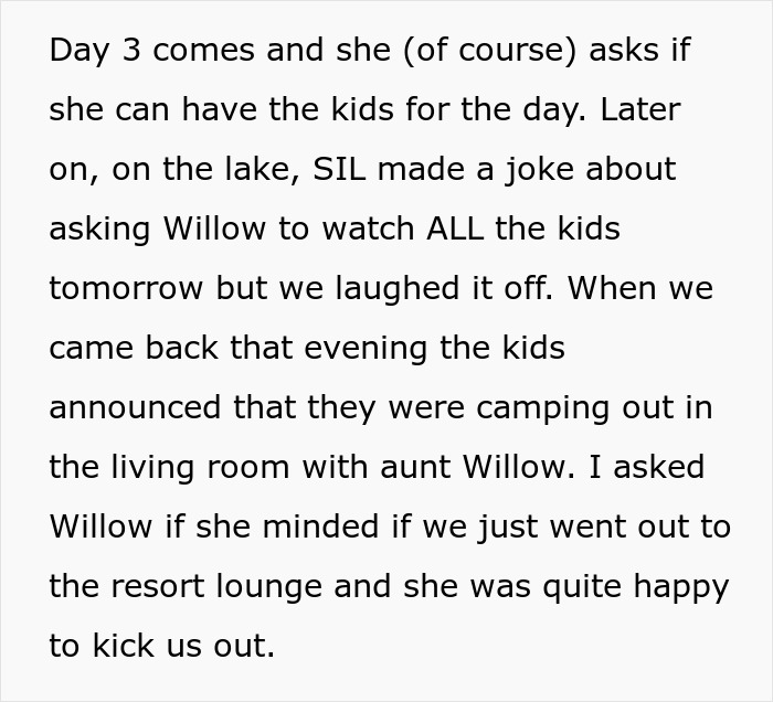 Family vacation drama: in-laws throw a tantrum over best friend joining the trip. Family vacation drama: in-laws throw a tantrum over best friend joining the trip.
