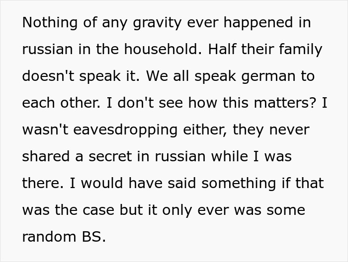 Guy's Accidental Russian Reveal Leaves GF's Parents Feeling Like He Was Hiding A Major Secret Guy's Accidental Russian Reveal Leaves GF's Parents Feeling Like He Was Hiding A Major Secret