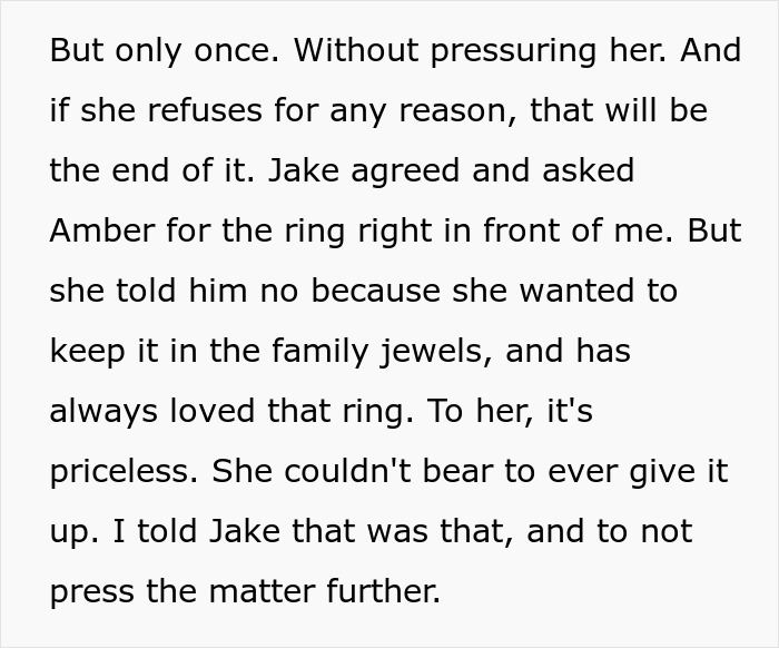 Son tries to steal a family heirloom ring for a proposal, causing family distress. Son tries to steal a family heirloom ring for a proposal, causing family distress.