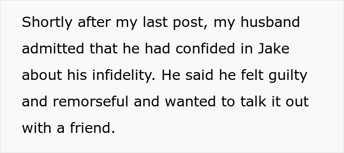 Husband confesses infidelity after a horrible miscommunication.