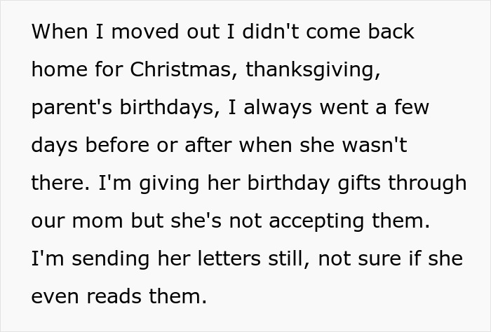 Text describing the aftermath of a violent fight, highlighting family estrangement and unspoken communication.
