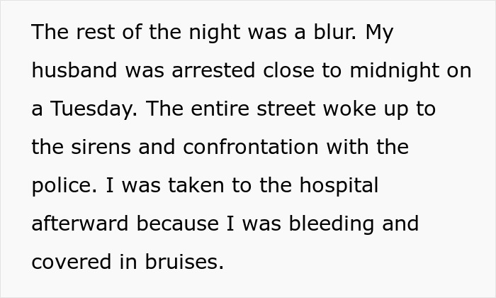 Husband arrested, wife hospitalized with bleeding and bruises, after miscommunication and violence. Baby cam reveals truth.