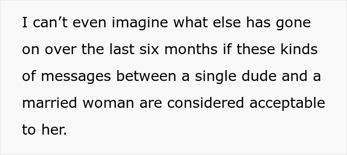 Man finds wife's secret conversations; she needed support. Man finds wife's secret conversations; she needed support.