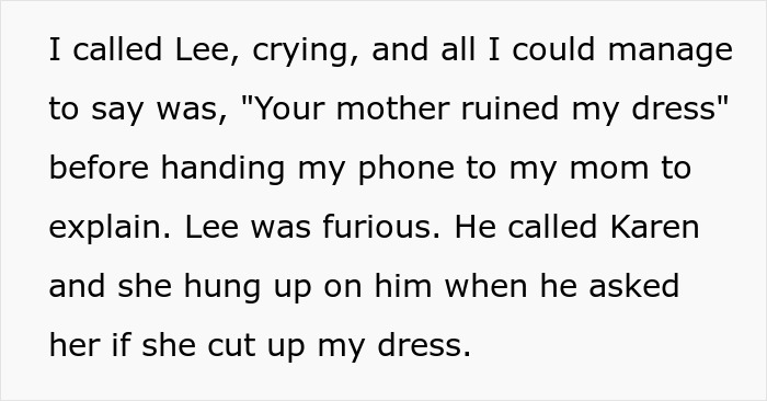 MIL Destroys Bride's Dress Hours Before The Wedding, The Reason Leaves The Whole Family In Tears MIL Destroys Bride's Dress Hours Before The Wedding, The Reason Leaves The Whole Family In Tears