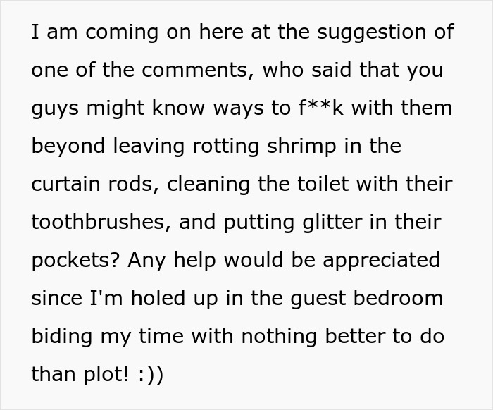 Ex-girlfriend sends receipts: A post asking for suggestions on how to prank a boyfriend and his friends. Ex-girlfriend sends receipts: A post asking for suggestions on how to prank a boyfriend and his friends.