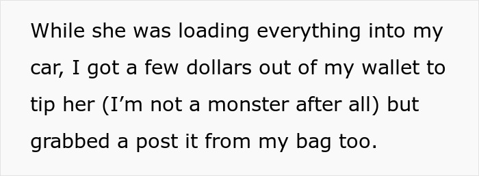 A manager fires cashier for reporting theft. Cashier kept incriminating evidence. The post shows text about tipping and a post-it. A manager fires cashier for reporting theft. Cashier kept incriminating evidence. The post shows text about tipping and a post-it.