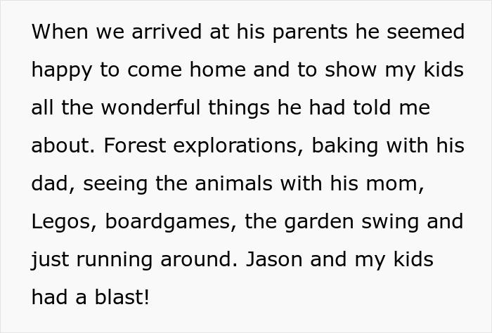 Text snippet describing kids having a blast with forest explorations and baking with dad. Text snippet describing kids having a blast with forest explorations and baking with dad.