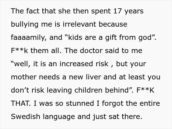 Alcoholic Mom Treats 28YO Daughter Like She's Disposable, Demands Her Liver After Ruining Her Own Alcoholic Mom Treats 28YO Daughter Like She's Disposable, Demands Her Liver After Ruining Her Own