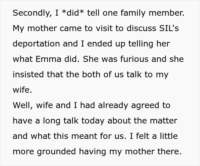 Wife's jealousy escalates, secret police call ends in deportation after family discussion.