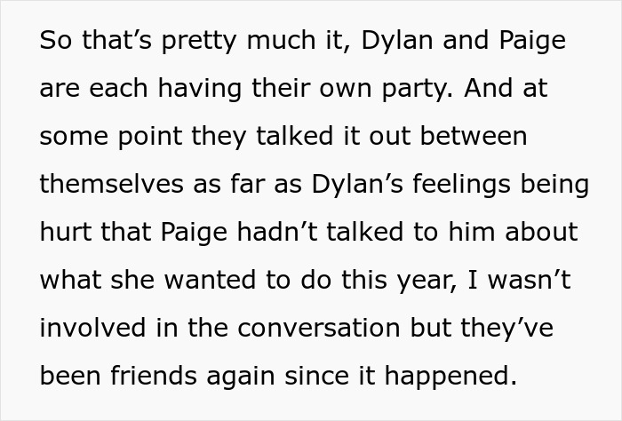 14YO Wants An All-Girls Birthday And Excludes Her Twin Brother, Mom Steps In And Cancels It 14YO Wants An All-Girls Birthday And Excludes Her Twin Brother, Mom Steps In And Cancels It
