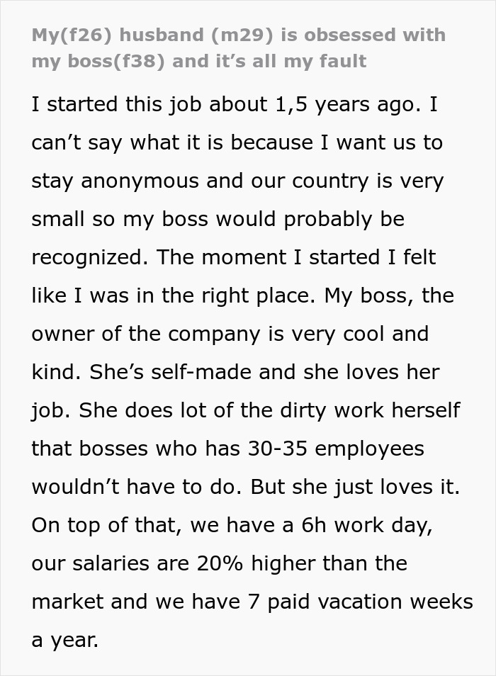 Woman Realizes Husband Might Be Obsessed With Her Boss, Things Get Way Creepier Woman Realizes Husband Might Be Obsessed With Her Boss, Things Get Way Creepier