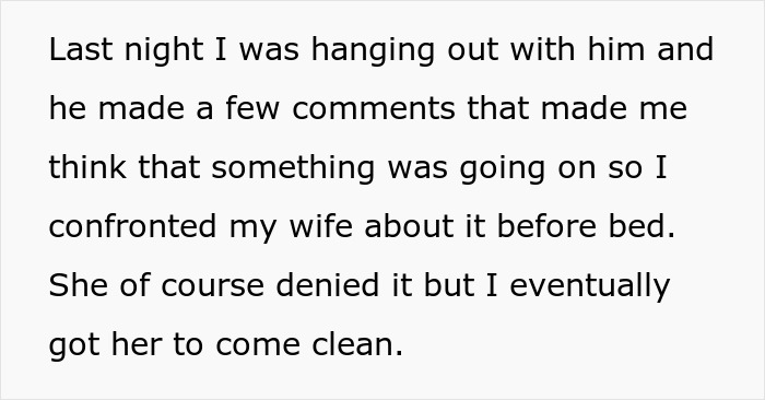 Text snippet: husband confronts poly wife about secretly dating his best friend, who she made her boyfriend. Text snippet: husband confronts poly wife about secretly dating his best friend, who she made her boyfriend.