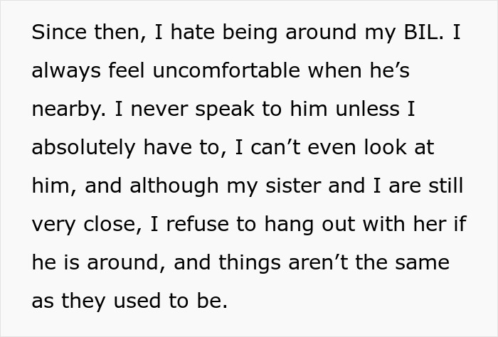 A woman hates being around her toxic BIL, feeling uncomfortable and avoiding him, affecting her wedding plans. A woman hates being around her toxic BIL, feeling uncomfortable and avoiding him, affecting her wedding plans.