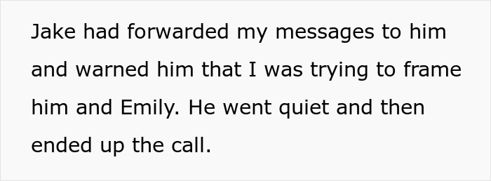 A miscommunication with the husband leads to framing and a quiet call end.