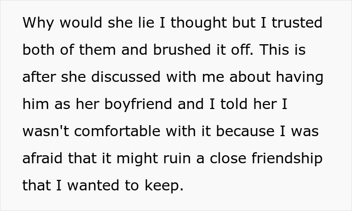 Text snippet: The hubby trusted them but was uncomfortable with his poly wife making his best friend her boyfriend. Text snippet: The hubby trusted them but was uncomfortable with his poly wife making his best friend her boyfriend.