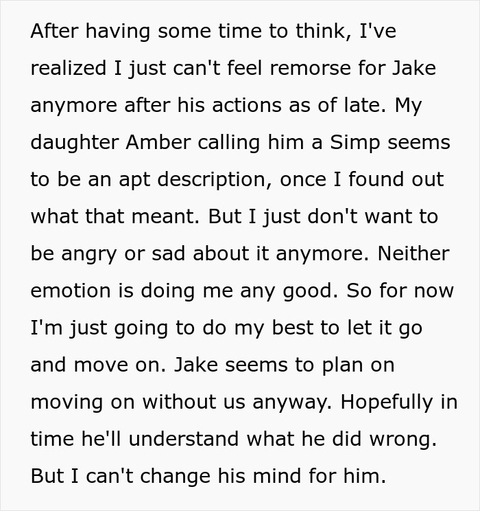 Dad letting go of anger and sadness after son stole family heirloom to propose, hoping he understands actions. Dad letting go of anger and sadness after son stole family heirloom to propose, hoping he understands actions.