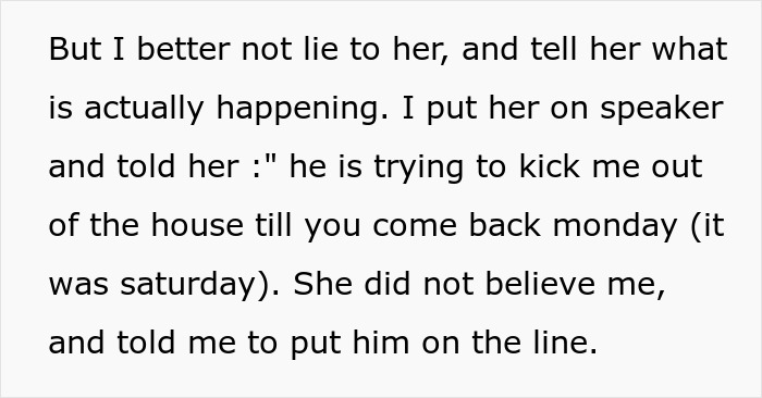 Son puts mom on speaker to explain new boyfriend's entitled rules. Son puts mom on speaker to explain new boyfriend's entitled rules.