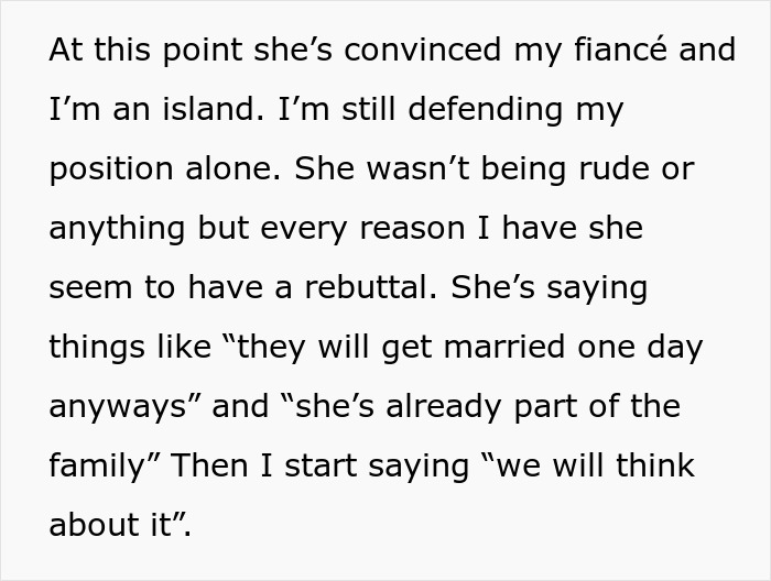 Text snippet: Wedding Dispute Shows How One Small Request From The In-Laws Can Tear A Family Apart