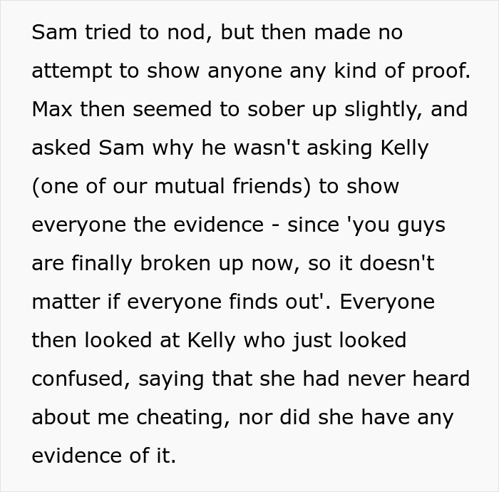 Text snippet: a man plays friends against each other, ex-girlfriend sends receipts exposing him. Text snippet: a man plays friends against each other, ex-girlfriend sends receipts exposing him.