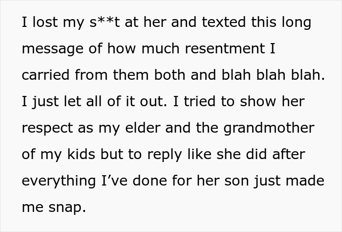 Entitled MIL Refuses To Take In Her Drunk Son, Blames His Ex-Wife For Finally Quitting The Role Entitled MIL Refuses To Take In Her Drunk Son, Blames His Ex-Wife For Finally Quitting The Role
