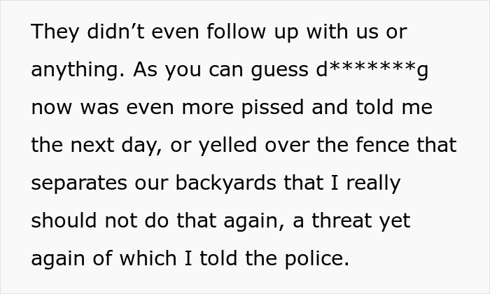 Text about new parents reporting a rude neighbor to the police for disturbing them with a radio and threats. Text about new parents reporting a rude neighbor to the police for disturbing them with a radio and threats.