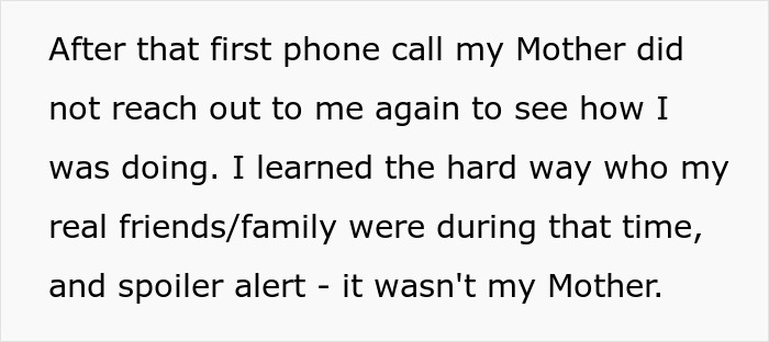 A man realizes his selfish mom only cares about her bills, not his well-being, after his wife ditches him. A man realizes his selfish mom only cares about her bills, not his well-being, after his wife ditches him.