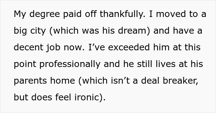 Guy Dumps 25YO GF Over Her Debt, Rediscovers His Feelings Once She Starts Thriving