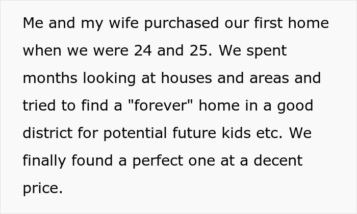Text about a homeowner and his wife purchasing their first home, a perfect house in a good district. Text about a homeowner and his wife purchasing their first home, a perfect house in a good district.
