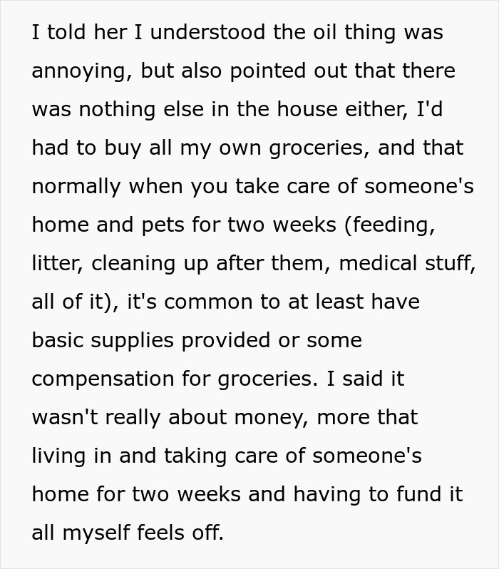“I Don’t Actually Intend To Give Any Compensation”: Homeowner Says Free Lodging Is Fair For Cat Care “I Don’t Actually Intend To Give Any Compensation”: Homeowner Says Free Lodging Is Fair For Cat Care