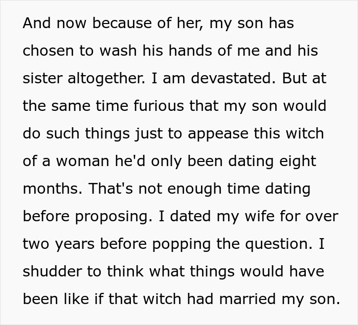 Text about a son washing his hands of his family after proposing with a stolen family heirloom. Text about a son washing his hands of his family after proposing with a stolen family heirloom.