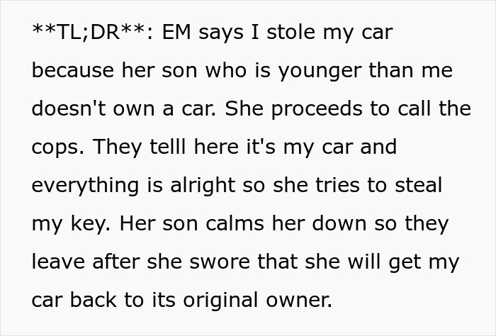 Mom Goes To The Police Convinced A Young Driver Stole The BMW Her Son Could Not Afford To Buy Mom Goes To The Police Convinced A Young Driver Stole The BMW Her Son Could Not Afford To Buy