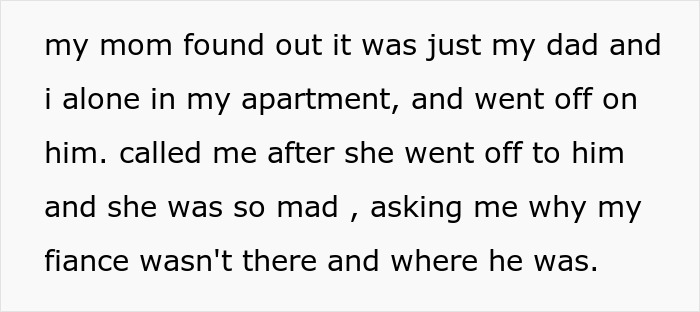 Text detailing how a paranoid mom ruins a father-daughter bond, becoming angry when her husband was alone with their daughter. Text detailing how a paranoid mom ruins a father-daughter bond, becoming angry when her husband was alone with their daughter.