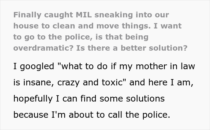 MIL Says She Sneaks Into Son’s Home To Clean, Cameras Show She Does Not Only That MIL Says She Sneaks Into Son’s Home To Clean, Cameras Show She Does Not Only That