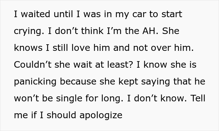 A woman calls dibs on heartbroken besties ex, asking him out after one month. A woman calls dibs on heartbroken besties ex, asking him out after one month.