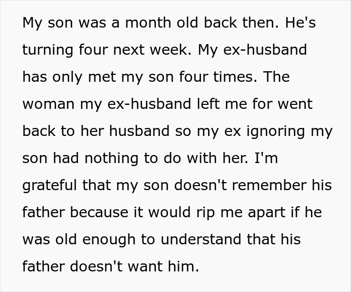 Guy Cheats On Pregnant Wife, His Unwillingness To Want Custody After Son Is Born Hurts Her More