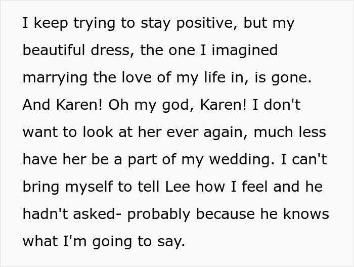 MIL Destroys Bride's Dress Hours Before The Wedding, The Reason Leaves The Whole Family In Tears MIL Destroys Bride's Dress Hours Before The Wedding, The Reason Leaves The Whole Family In Tears