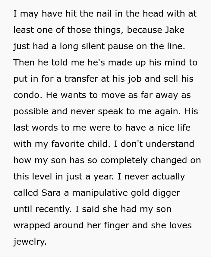 Text revealing a son's drastic life changes after stealing a family heirloom to propose, accusing his dad. Text revealing a son's drastic life changes after stealing a family heirloom to propose, accusing his dad.