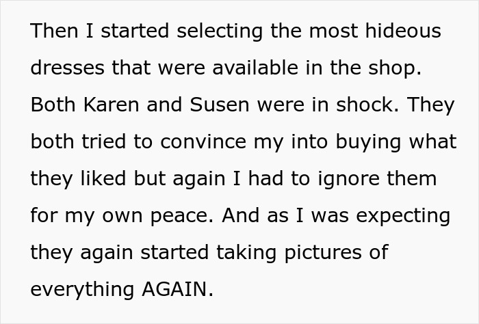 Bride Realizes Her Future SILs Are Nothing But Copycats, Serves Them Deliciously Petty Revenge At The Wedding Bride Realizes Her Future SILs Are Nothing But Copycats, Serves Them Deliciously Petty Revenge At The Wedding