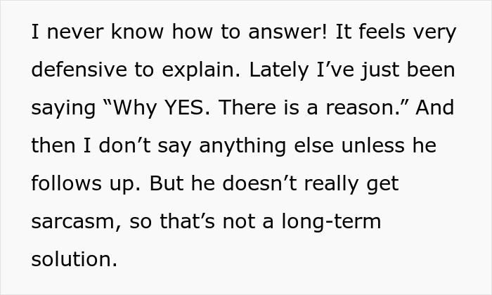 Wife on edge: wife struggling to answer hubby's questions, feeling defensive, and using sarcasm which hubby doesn't understand. Wife on edge: wife struggling to answer hubby's questions, feeling defensive, and using sarcasm which hubby doesn't understand.