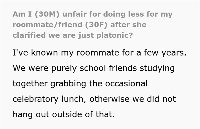 Man Has A Wake Up Call After Roommate Makes It Clear That She&rsquo;s Not Interested In Him